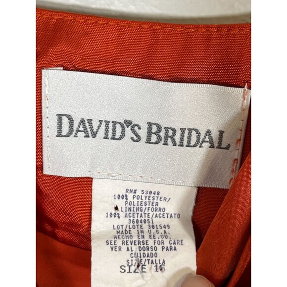 Retro Babydoll Tank Midi Orange 16 Floral Festive Wedding Classic Chic Boho 80s - Picture 2 of 10